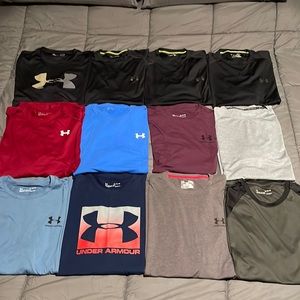 12 under armour xl mens t-shirt bundle lot
